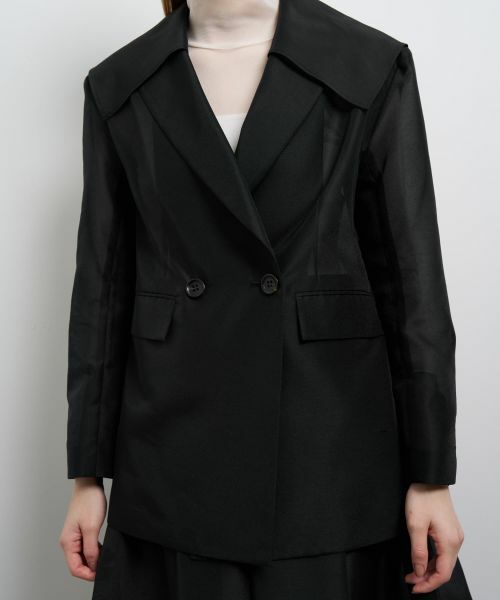 LANVIN en Bleu / ランバン オン ブルー テーラードジャケット | 2wayシアーテーラードジャケット | 詳細9