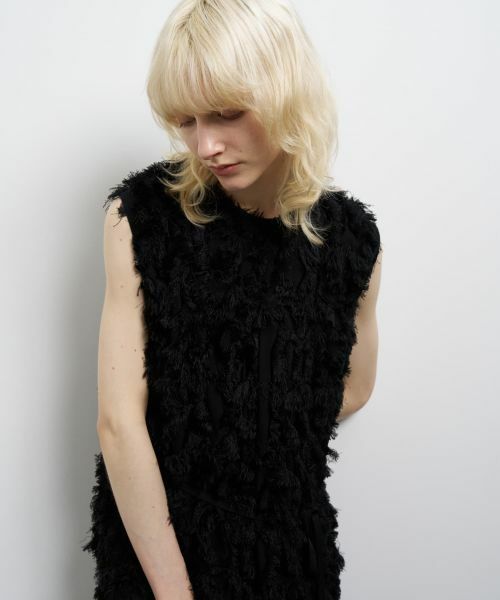 LANVIN en Bleu / ランバン オン ブルー ドレス | ロングカットジャガードワンピース | 詳細12