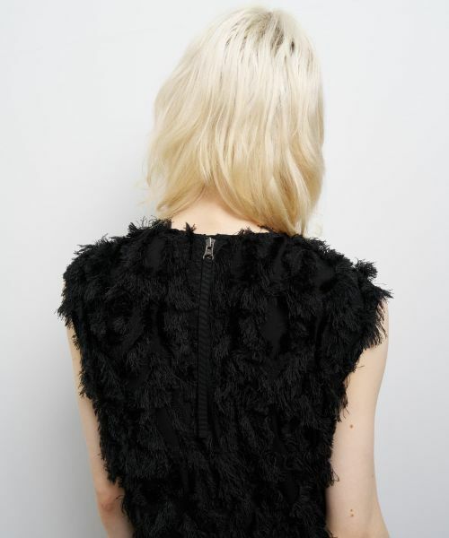 LANVIN en Bleu / ランバン オン ブルー ドレス | ロングカットジャガードワンピース | 詳細13