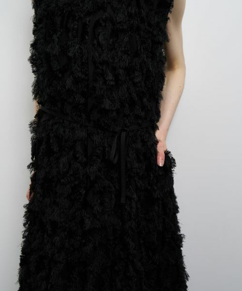 LANVIN en Bleu / ランバン オン ブルー ドレス | ロングカットジャガードワンピース | 詳細14