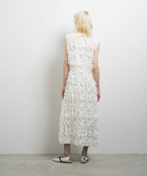 LANVIN en Bleu / ランバン オン ブルー ドレス | ロングカットジャガードワンピース | 詳細3