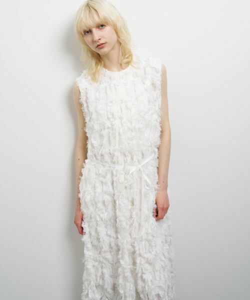 LANVIN en Bleu / ランバン オン ブルー ドレス | ロングカットジャガードワンピース | 詳細4