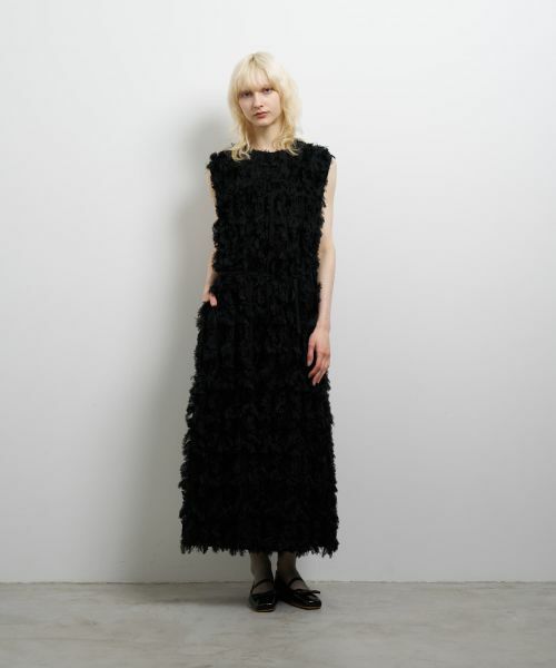 LANVIN en Bleu / ランバン オン ブルー ドレス | ロングカットジャガードワンピース | 詳細9