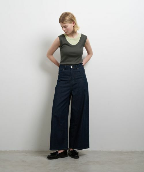 LANVIN en Bleu / ランバン オン ブルー その他パンツ | アジャスターデニムパンツ | 詳細1