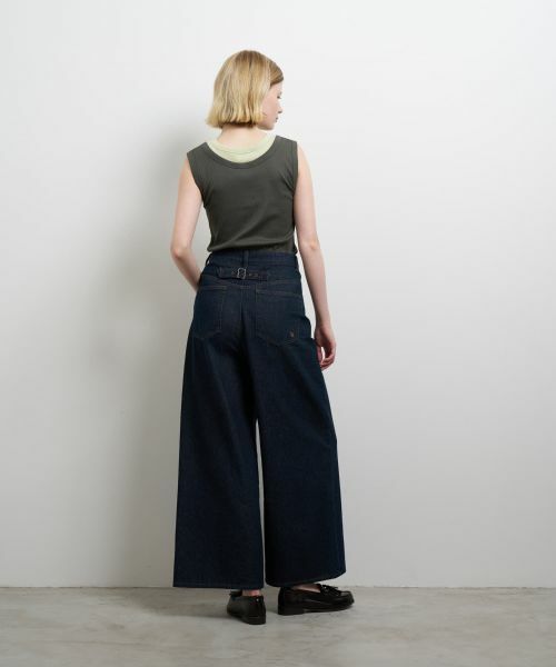 LANVIN en Bleu / ランバン オン ブルー その他パンツ | アジャスターデニムパンツ | 詳細3