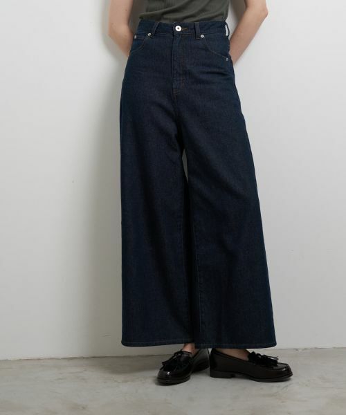 LANVIN en Bleu / ランバン オン ブルー その他パンツ | アジャスターデニムパンツ | 詳細4