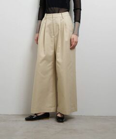LANVIN en Bleu / ランバン オン ブルー その他パンツ | コットンギャバツータックパンツ