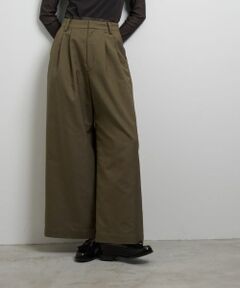 LANVIN en Bleu / ランバン オン ブルー その他パンツ | コットンギャバツータックパンツ