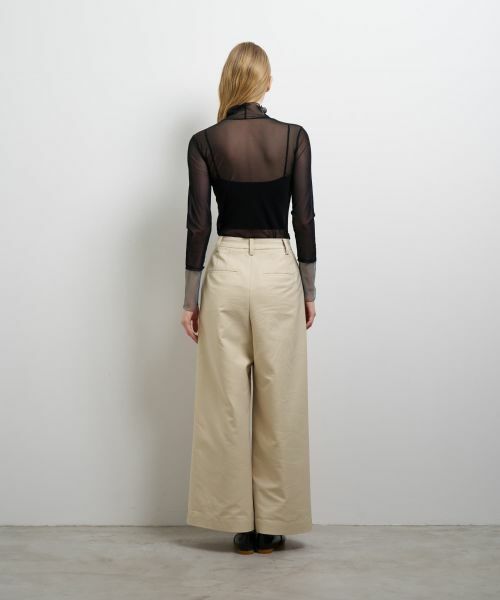 LANVIN en Bleu / ランバン オン ブルー その他パンツ | コットンギャバツータックパンツ | 詳細11