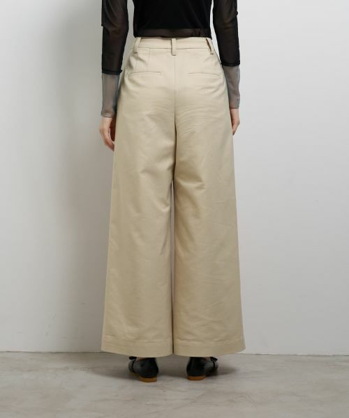 LANVIN en Bleu / ランバン オン ブルー その他パンツ | コットンギャバツータックパンツ | 詳細15