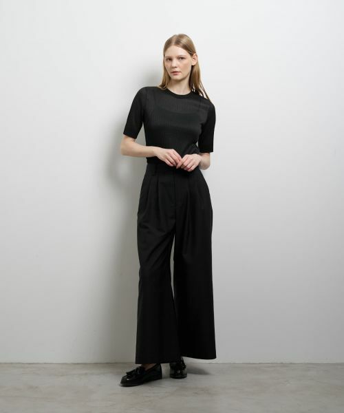 LANVIN en Bleu / ランバン オン ブルー その他パンツ | コットンギャバツータックパンツ | 詳細18