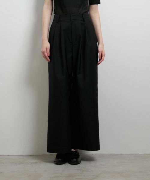 LANVIN en Bleu / ランバン オン ブルー その他パンツ | コットンギャバツータックパンツ | 詳細21