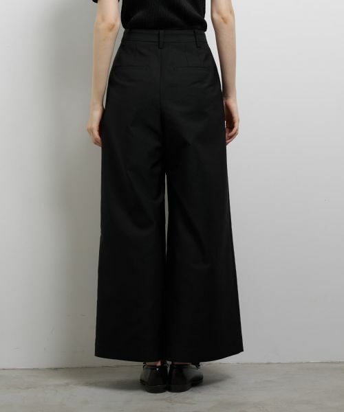 LANVIN en Bleu / ランバン オン ブルー その他パンツ | コットンギャバツータックパンツ | 詳細23