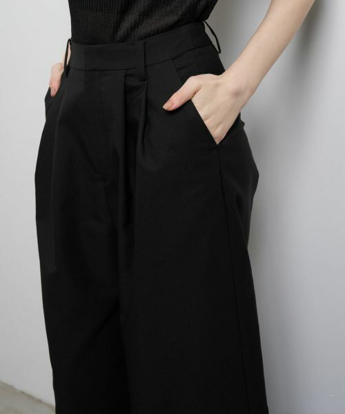 LANVIN en Bleu / ランバン オン ブルー その他パンツ | コットンギャバツータックパンツ | 詳細24