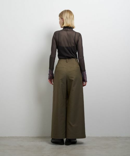 LANVIN en Bleu / ランバン オン ブルー その他パンツ | コットンギャバツータックパンツ | 詳細3