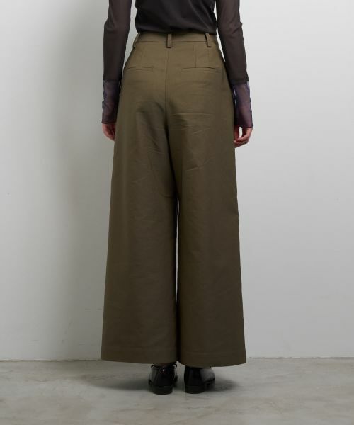 LANVIN en Bleu / ランバン オン ブルー その他パンツ | コットンギャバツータックパンツ | 詳細6