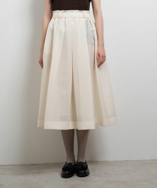 LANVIN en Bleu / ランバン オン ブルー ロング・マキシ丈スカート | シアープリーツフレアスカート | 詳細12