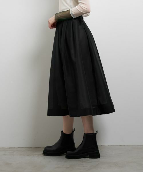 LANVIN en Bleu / ランバン オン ブルー ロング・マキシ丈スカート | シアープリーツフレアスカート | 詳細20