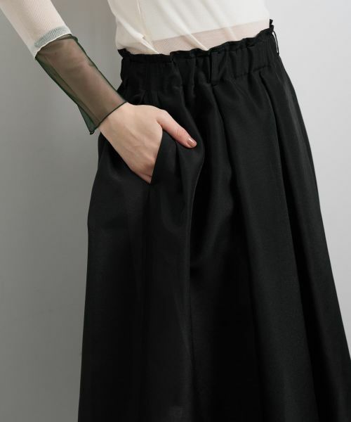 LANVIN en Bleu / ランバン オン ブルー ロング・マキシ丈スカート | シアープリーツフレアスカート | 詳細22