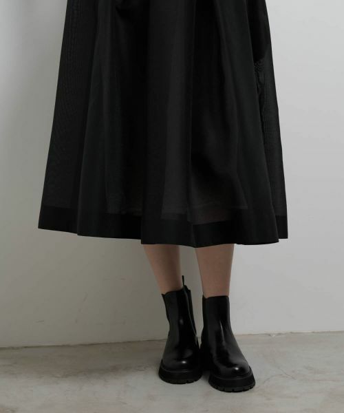 LANVIN en Bleu / ランバン オン ブルー ロング・マキシ丈スカート | シアープリーツフレアスカート | 詳細23