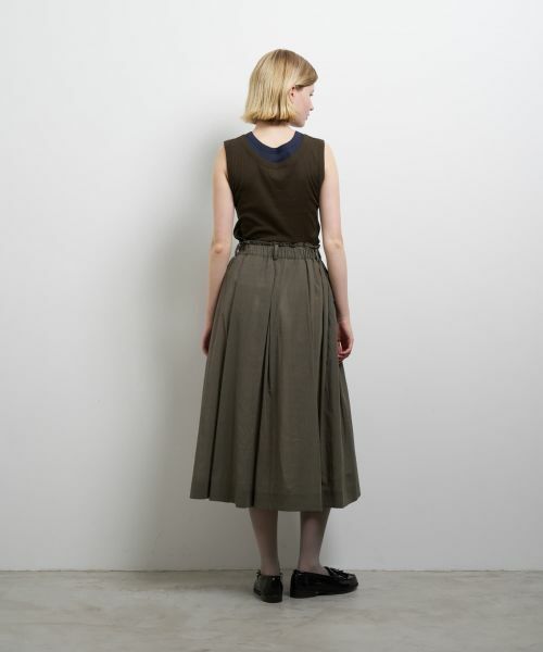 LANVIN en Bleu / ランバン オン ブルー ロング・マキシ丈スカート | シアープリーツフレアスカート | 詳細3