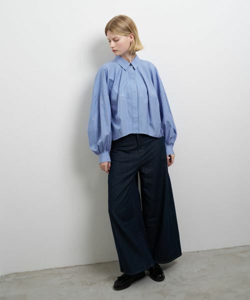 LANVIN en Bleu / ランバン オン ブルー シャツ・ブラウス | THOMAS MASONボリュームシャツ | 詳細12