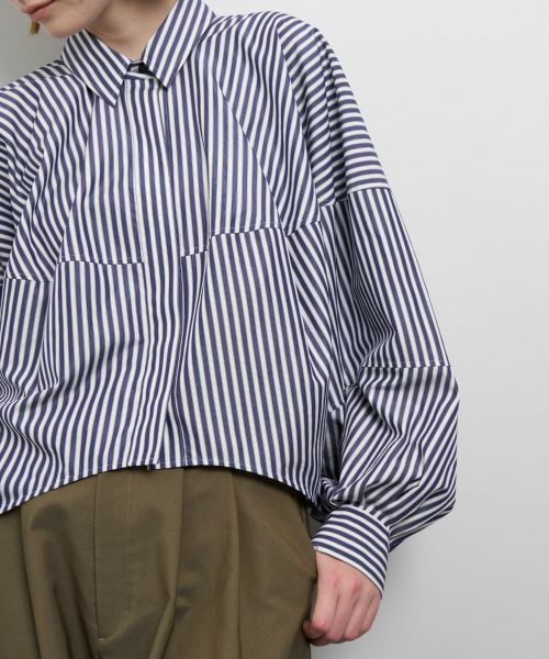 LANVIN en Bleu / ランバン オン ブルー シャツ・ブラウス | THOMAS MASONボリュームシャツ | 詳細22