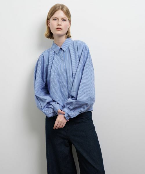 LANVIN en Bleu / ランバン オン ブルー シャツ・ブラウス | THOMAS MASONボリュームシャツ | 詳細9