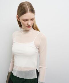 LANVIN en Bleu / ランバン オン ブルー Tシャツ | カラーポイントチュールタートル