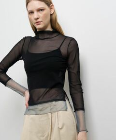 LANVIN en Bleu / ランバン オン ブルー Tシャツ | カラーポイントチュールタートル