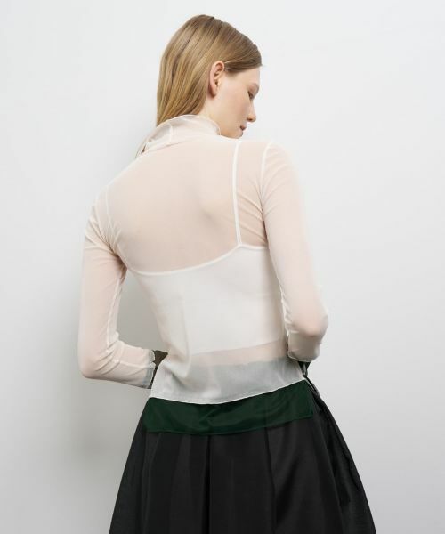 LANVIN en Bleu / ランバン オン ブルー Tシャツ | カラーポイントチュールタートル | 詳細13