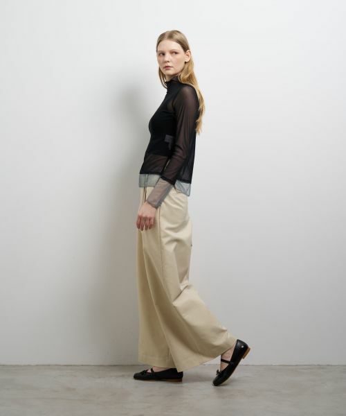 LANVIN en Bleu / ランバン オン ブルー Tシャツ | カラーポイントチュールタートル | 詳細16