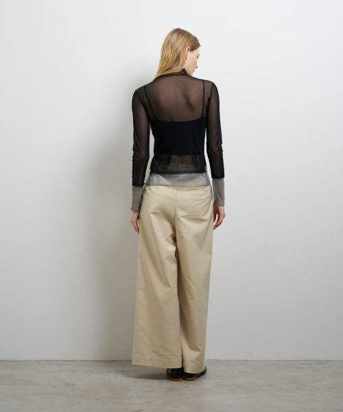 LANVIN en Bleu / ランバン オン ブルー Tシャツ | カラーポイントチュールタートル | 詳細17