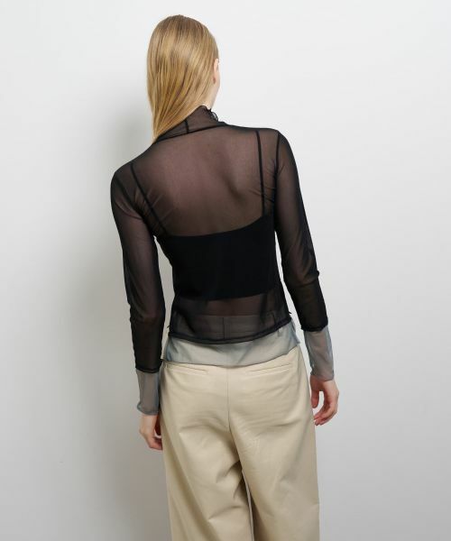 LANVIN en Bleu / ランバン オン ブルー Tシャツ | カラーポイントチュールタートル | 詳細20