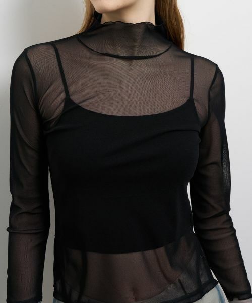 LANVIN en Bleu / ランバン オン ブルー Tシャツ | カラーポイントチュールタートル | 詳細21