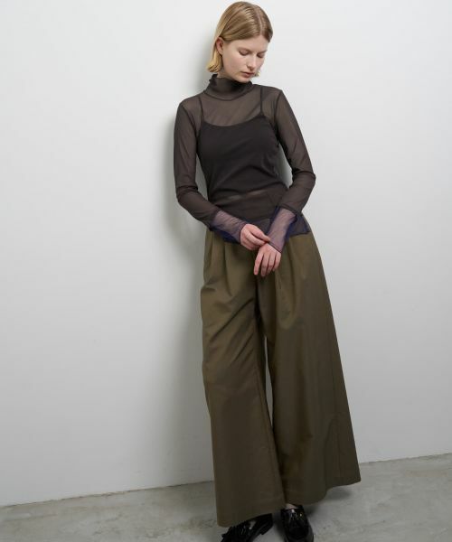 LANVIN en Bleu / ランバン オン ブルー Tシャツ | カラーポイントチュールタートル | 詳細3