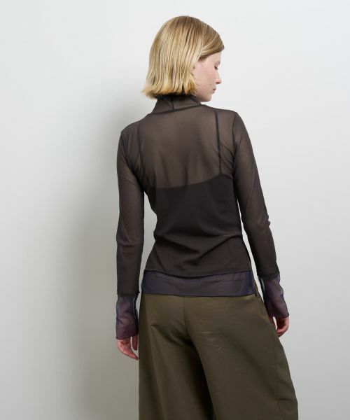 LANVIN en Bleu / ランバン オン ブルー Tシャツ | カラーポイントチュールタートル | 詳細6