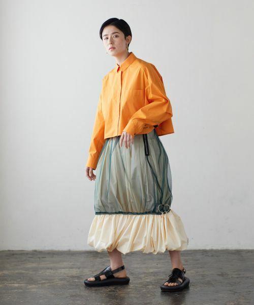 LANVIN en Bleu / ランバン オン ブルー ロング・マキシ丈スカート | リバーシブルバルーンスカート | 詳細7