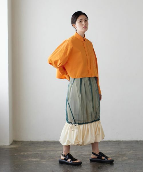 LANVIN en Bleu / ランバン オン ブルー ロング・マキシ丈スカート | リバーシブルバルーンスカート | 詳細8