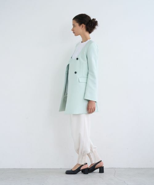 LANVIN en Bleu / ランバン オン ブルー テーラードジャケット | 【セットアップ対応商品】ドライダブルクロスノーカラージャケット | 詳細7