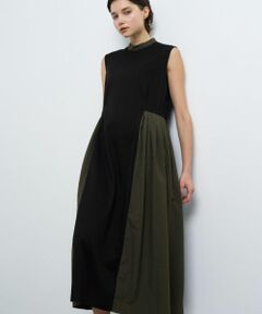 LANVIN en Bleu / ランバン オン ブルー ドレス | タフタコンビスタンドワンピース