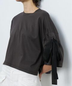 LANVIN en Bleu / ランバン オン ブルー Tシャツ | クロップドリボンTシャツ