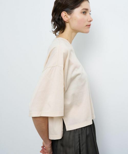 LANVIN en Bleu / ランバン オン ブルー Tシャツ | クロップドリボンTシャツ | 詳細11