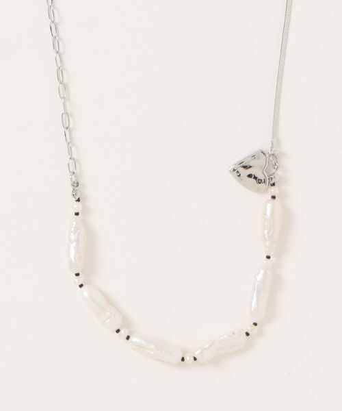 LANVIN en Bleu / ランバン オン ブルー その他小物 | スティックパールハートネックレス | 詳細1