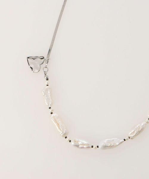 LANVIN en Bleu / ランバン オン ブルー その他小物 | スティックパールハートネックレス | 詳細4