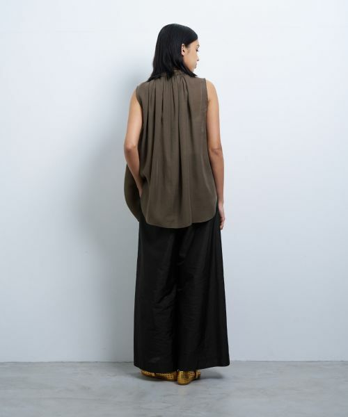 LANVIN en Bleu / ランバン オン ブルー シャツ・ブラウス | シアージョーゼットアシンメリボンブラウス | 詳細8