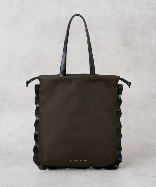 LANVIN en Bleu / ランバン オン ブルー その他小物 | コンビフリルドロストトートバッグ | 詳細1