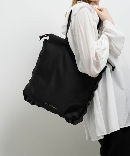 LANVIN en Bleu / ランバン オン ブルー その他小物 | コンビフリルドロストトートバッグ | 詳細10