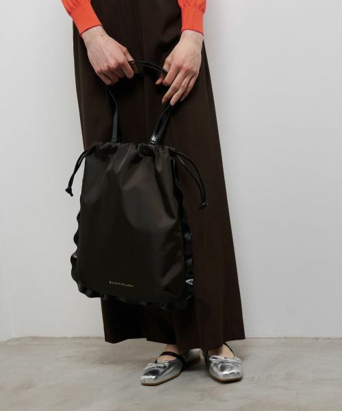 LANVIN en Bleu / ランバン オン ブルー その他小物 | コンビフリルドロストトートバッグ | 詳細12