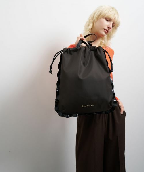 LANVIN en Bleu / ランバン オン ブルー その他小物 | コンビフリルドロストトートバッグ | 詳細13